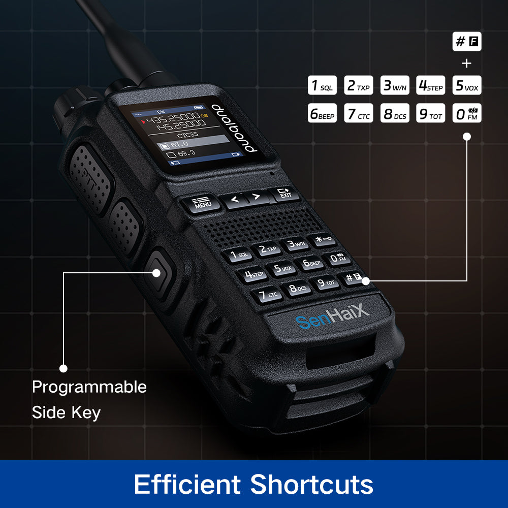 SENHAIX SHX-8650 UV Dual Band Emergency Walkie Talkie